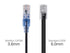 Monoprice Cat6A Ethernet Patch Cable, 5-Pack, 3 Feet, Snagless RJ45, 550Mhz, 10G, UTP, Black - SlimRun Series