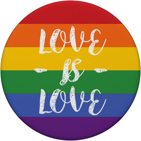 LGBT Pride Rainbow Flag Love is Love PopSockets Standard PopGrip