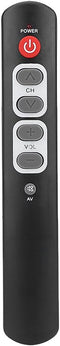 Universal Learning Remote Control with 6 Big Buttons for TV, STB, DVD, DVB, HiFi, VCR (Gray)