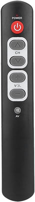Universal Learning Remote Control with 6 Big Buttons for TV, STB, DVD, DVB, HiFi, VCR (Gray)
