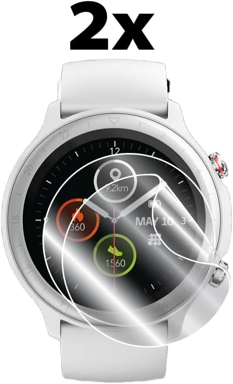 IPG for Cubitt CT4 - CT4 GPS Smartwatch/Fitness Tracker Hydrogel Screen Protector (2 Units) Invisible HD Clear Film Anti Scratch Guard-Smooth/Self-Healing/Bubble Free for CT4 - CT4 GPS