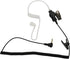 3.5mm Receiver/Listen ONLY Surveillance Acoustic Tube Earpiece Headset - 2 Pack with Medium Earmolds