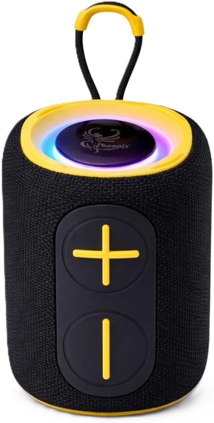 iphoenix IP160 Portable Bluetooth Speaker, Stereo Sound & Deep Bass, IPX6 Waterproof, Dynamic