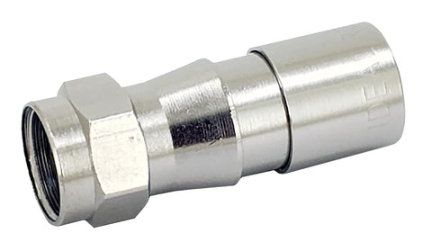 IDEAL Electrical 92-651 RTQ XR RG-6 Compression F-Connector, Card of 10, Silver