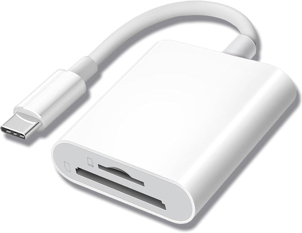 Herfair USB C SD Card Reader for iPhone 15 16 17/iPad Pro/MacBook, USB-C