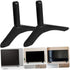 Happyyami Universal No-Drill TV Stand Base for LCD LED TVs Heavy-Duty Metal Legs Cable Management Desktop Mount
