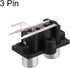 uxcell AV Concentric Outlet 2 RCA Female Jack 3-Pin Connector Socket Panel Mount 2pcs by uxcell
