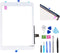 White Digitizer Repair Kit for iPad 9.7" 2018, A1893 A1954 Touch Screen Replacement