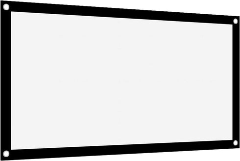 VBESTLIFE 72 inch 16:9 Thicken Portable Non Crease Foldable Projection Screen Soft White