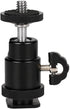 LSYRIA 18"-23" 1/4" 2kg Camera Desk Mount with C Clamp, Adjustable Desktop Light Stands with Ball Heads Cold Shoe