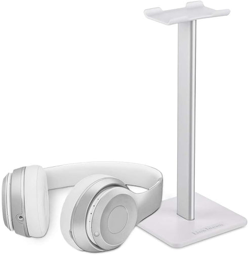 Headphone Stand Headset Holder with Aluminum Supporting Bar - Flexible Anti-Slip Earphone Stand for All Headphones