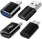 USB C Adapters 4 Pack - USB C to USB 3.0 OTG and Micro USB to USB C Adapter for MacBook Pro, Samsung Galaxy,