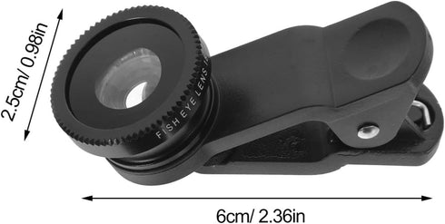 TEHAUX 1set Phone Camera Lens Macro Wide Angle Fisheye Lens Kit for Mobile Photography and Attachments Easy to Install