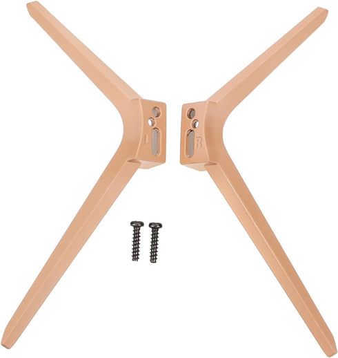Vaguelly Universal Flat Screen Tv Stand Base with Dual Hole Mount 5mm-22mm Rose
