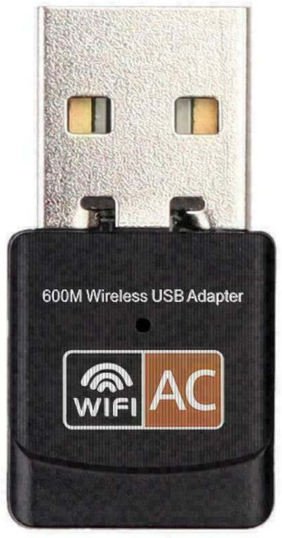 USB WiFi Adapter, AC600 Mbps Dual Band 2.4/5Ghz Wireless USB Mini WiFi Network Adapter 802.11 Mini Wireless for Laptop/Desktop/PC, Support Desktop Laptop MAC Book Windows Notebook
