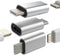 Lightning Female to USB C Male Adapter (3 Pack) for Galaxy S22 Ultra, S20, S21, S9, S10, Note, Pixel, LG, Apple