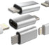 Lightning Female to USB C Male Adapter (3 Pack) for Galaxy S22 Ultra, S20, S21, S9, S10, Note, Pixel, LG, Apple