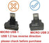 FFC Micro USB FPV Flat Slim Thin Ribbon FPC Cable Black 90 Degree to Standard USB A for Charging and Sync (40CM)