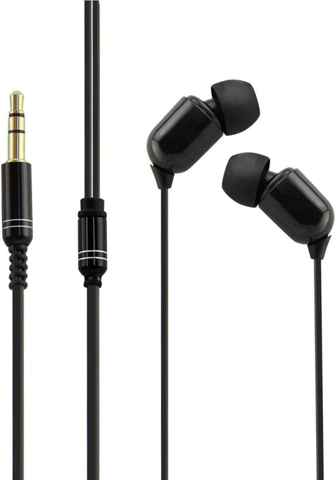 YOCUNKER 3.5mm Wired Earphone, in-Ear Earbuds, High Sound Quality, 3 Meter Length Cord, No Microphone, Black
