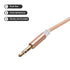MECCANIXITY 3.5mm TRS Aux Cable Male to Male - 3.3ft Nylon Braided for Phone, Headphone, Speaker, Gold