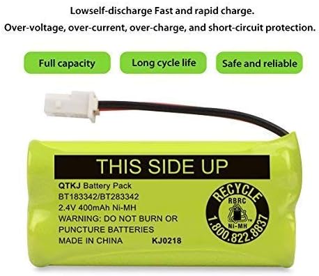 BT183342 Cordless Phone Battery for AT&T CL4940, EL52300, VTech CS6114, Pack of 3