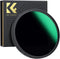 K&F Concept 49mm Variable ND Lens Filter ND8-ND128 (3-7 Stop), Waterproof VND Filter with Multi-Coatings
