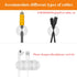Shintop 16 Pack White Cable Clips, Adhesive Cord Holder for Organizing Phones, Chargers, Desk, Nightstand, Car