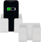 2PCS Wall Mount Phone Holder Adhesive, Cell Phone Holder with Data Cable Receiving Hole, Remote Control Holder for