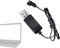 BAIMOQI SM-2P 3.7V 500mAh USB Charger Cable with Connector Plug Lithium Battery USB Charging Cable Output for Remote