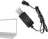 BAIMOQI SM-2P 3.7V 500mAh USB Charger Cable with Connector Plug Lithium Battery USB Charging Cable Output for Remote