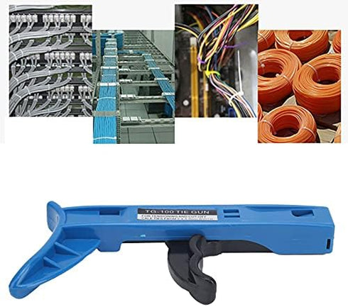 Nylon Ties Gun Plastic Fastening Tool, Cable Tensioner Cutting Hand Tool for 2.4-4.8mm Nylon Cable Tie