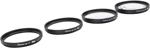 Yunir +1, +2, +4, +10 (62mm) Close Up Macro Lens Filter Kit with Lenses for Photography, Optical Glass Filters, Double