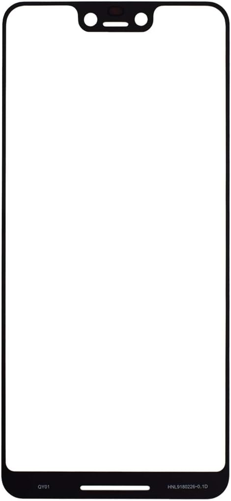Sunways Outer Glass Screen Replacement for Google Pixel 3 XL, Black