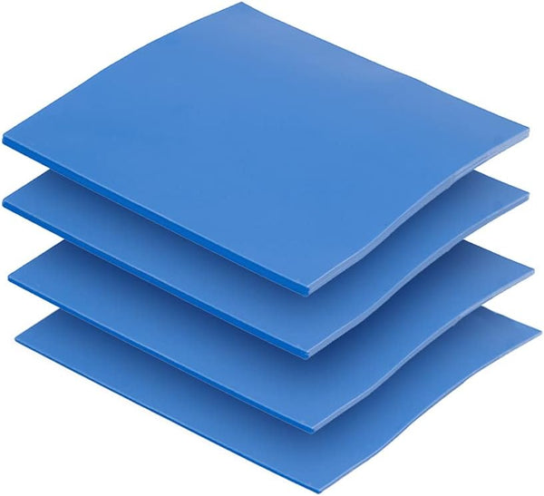 4 Pack Thermal Pad, 100x100mm, 0.5mm 1mm 1.5mm 2mm, Heat Resistant Silicone Thermal Pads for Laptop