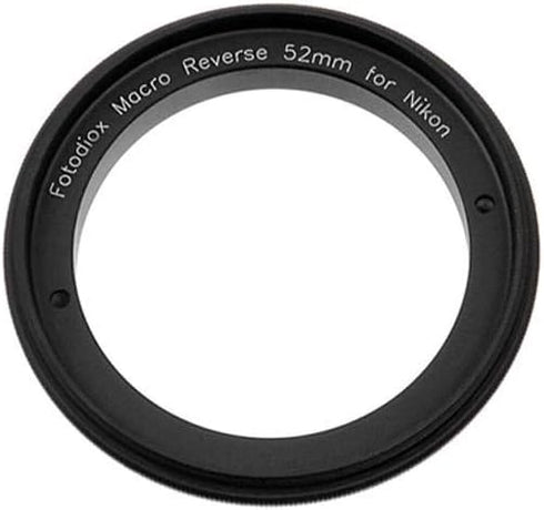 Fotodiox 52mm Macro Reverse Ring Camera Mount Adapter for using Nikon SLR Camera with 52mm filter thread