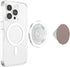 Taupe on Nude Phone Grip Holder And Stand Taupe on Nude PopSockets PopGrip for MagSafe