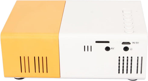 Goshyda YG300 Mini Projector, Full HD 1080P Home Theater LCD Video Projector for AV, VGA, USB, Smartphone, Laptop