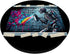 Cyberpunk Graffiti Robotic Skeleton Artist Cyborg Streetwear PopSockets Standard PopGrip