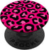 Cheetah Like Animal Leopard Pattern Print Black Pink PopSockets Standard PopGrip