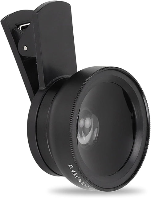 EBTOOLS Phone Lens, 2 in 1 Clip on 0.45x Wide Angle+12.5X Macro Lens,