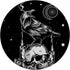 Black Crow Raven Skull Viking Norse Occult PopSockets Standard Grip