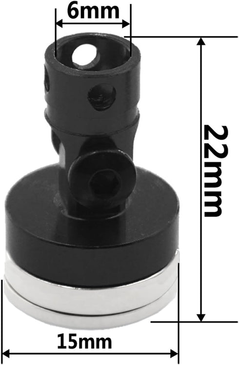 4PCS SCX10 4WD 1/10 ShareGoo RC Magnetic Body Post,Alloy Magnetic Stealth Invisible Body Shell Mount Column Compatible