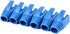 50 Pcs Blue Cat7 Cat7A Cat8 Strain Relief Boot, RJ45 Plug Connector Cover, Modular Network Plug Connector Caps