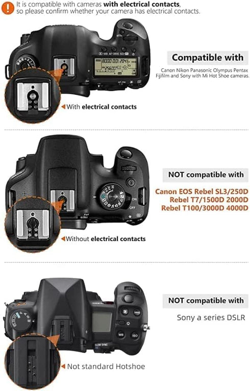 PHOTOOLEX LCD Camera Flash Speedlite for Canon Nikon Sony Panasonic Olympus Fujifilm Pentax and Other SLR Cameras