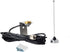 HYS 70cm Antenna UHF 1/4 Wave NMO 400-470Mhz Antenna with Stainless Steel L-Bracket