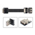 xiwai 2m Up Angled USB 2.0 Type-A Male to Female Extension Data Flat Slim FPC Cable for FPV, Disk, Scanner, Printer