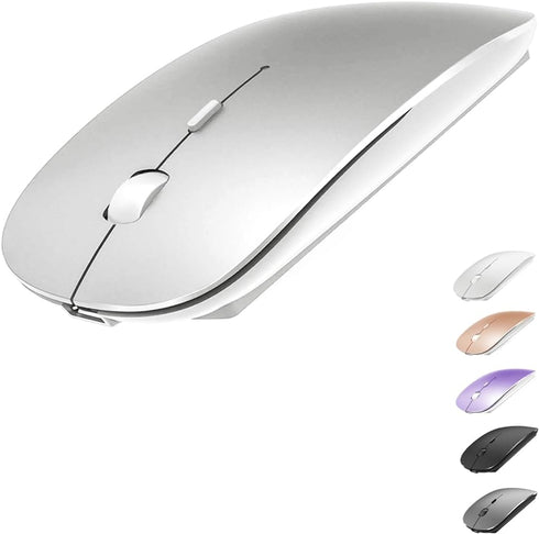KLO Rechargeable Bluetooth Mouse for MacBook/MacBook Air/Pro/iPad, Wireless Mouse for Laptop/Notebook/PC