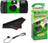 Fujifilm QuickSnap Flash 400 One-Time-Use Camera with Cap Keeper and Pixibytes Microfiber Cleaning