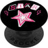 Cyber Y2K Star Pink Girls Mcbling Aesthetic 2000s Room Decor PopSockets Standard PopGrip