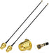 SUPERBAT U.fl/IPEX MHF4 Cable - 6inch 2-Pack MHF4 to RP-SMA Bulkhead Cable for WiFi Bluetooth Antenna Extension